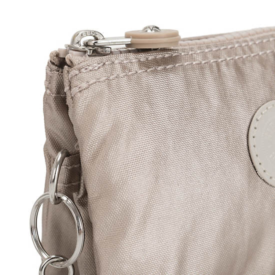 Kipling Creativity Small Metallic Pouch Taske Beige | DK 2108CT